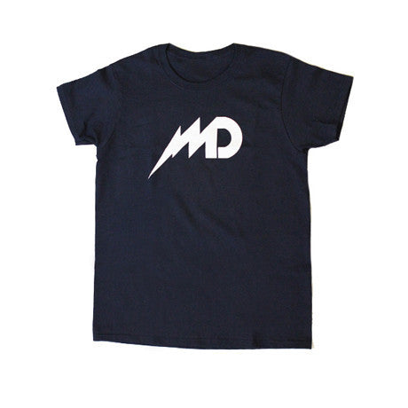 MD Logo - Womens Navy T-Shirt