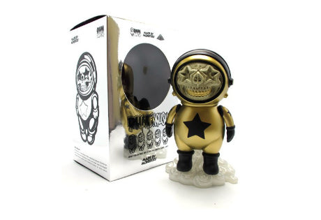 Dum English Gold Star Skull Astronaut 10 inch Figure