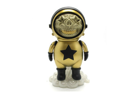 Dum English Gold Star Skull Astronaut 10 inch Figure