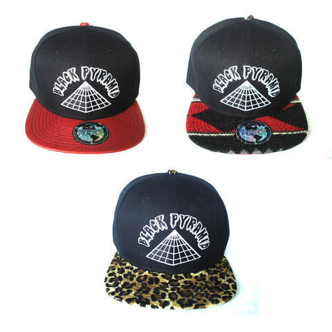 Black Pyramid Snapbacks (Prints)